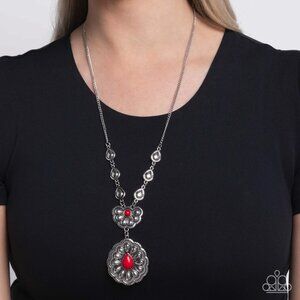 Paparazzi Jewelry Accessories - Refreshing Reality - Red Necklace - NEW!!